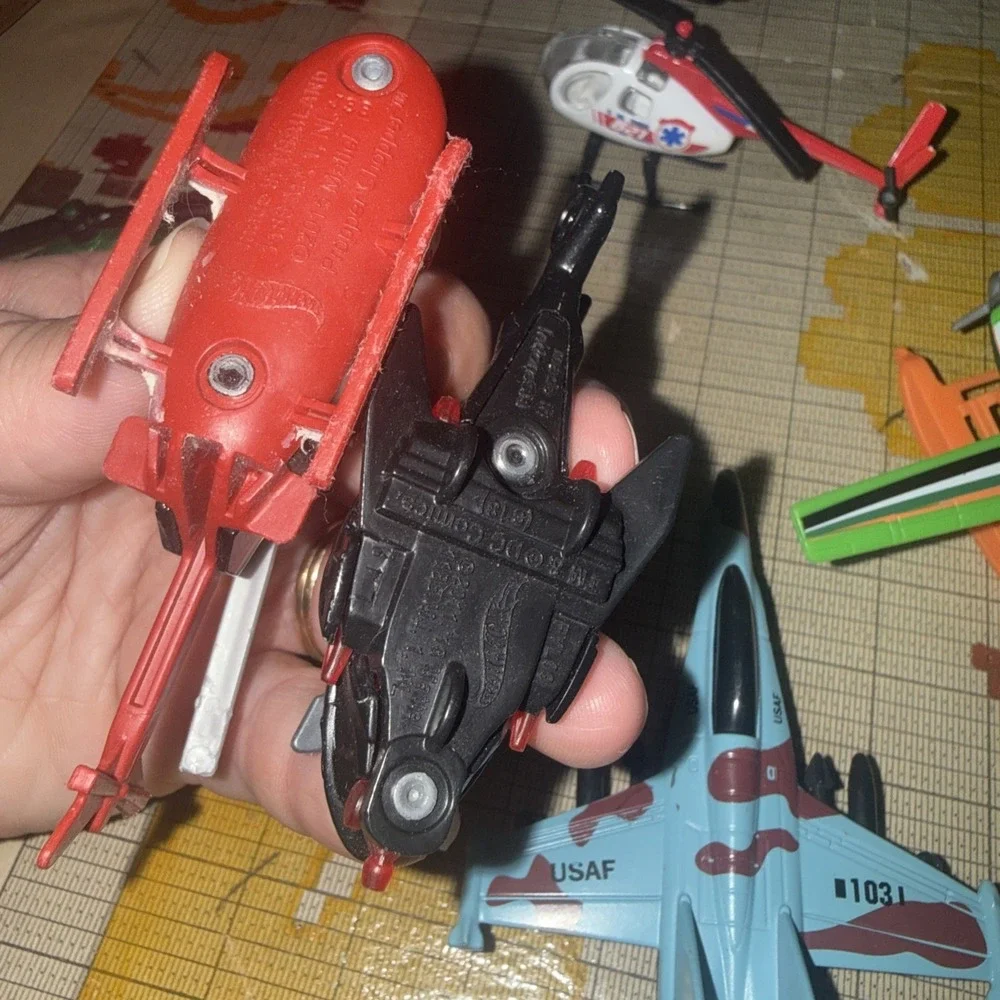 Lot Of (6) Rescue Helicopters Hot Wheels Matchbox Unmarked